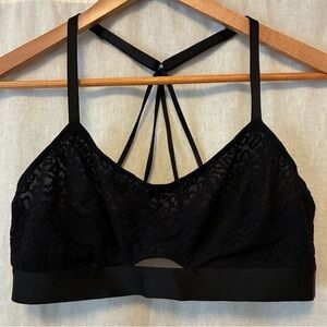 TellTale Black Strappy Mesh Bralette